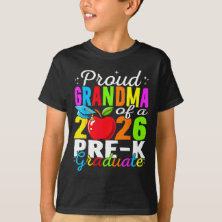 Proud grandma of 2026 pre-k graduate mothers day t-shirt
