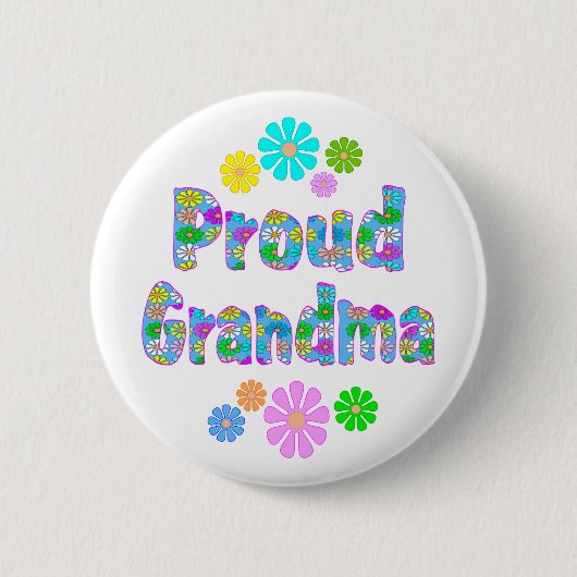 Proud Grandma Ronde Button 5,7 Cm (Voorkant)