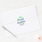 Proud Grandma Ronde Sticker (Envelop)