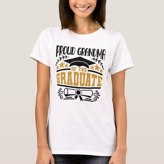 Proud Grandma van de Afstuderen T-shirt (Voorkant)