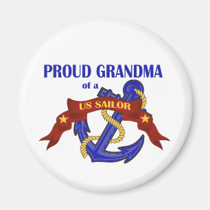 Proud Grandma van een Amerikaanse Sailor Magneet