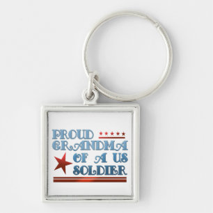 Proud Grandma van een Amerikaanse soldaat Sleutelhanger