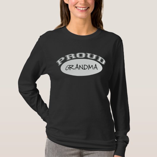 Proud Grandma (wit) T-shirt (Voorkant)