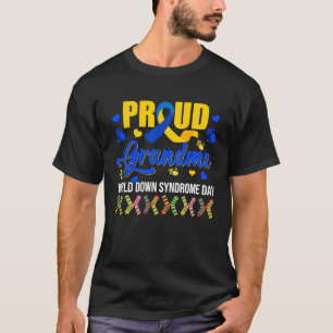 Proud Grandma World Down Syndrome Awareness Socks T-shirt