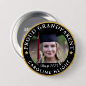 Proud Grandparent Photo 2023 Afstuderen Button (Voorkant /achterkant)