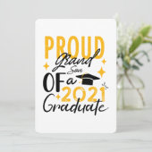 Proud Grandson d'un faire-part diplômé de 2021 (Debout devant)