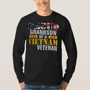 Proud Grandson of a Vietnam veteran des veterantes T-shirt