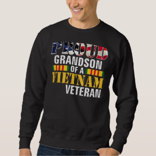 Proud Grandson of a Vietnam veteran des veterantes Trui