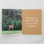 Proud    GrandsonHappy Vaderdag Deer Kaart (Binnen)