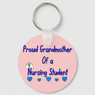 Proud Granmoeder verpleegster Sleutelhanger