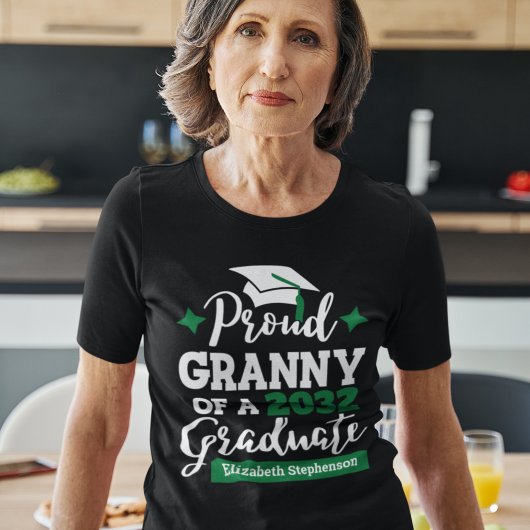 Proud Granny van 2023 afstuderen zwarte groene tas T-shirt