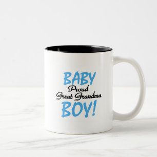 Proud Great Grandma Baby Boy Tshirts and Gifts Tweekleurige Koffiemok