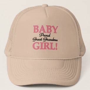 Proud Great Grandma Baby Girl-overhemden en -cadea Trucker Pet