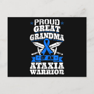Proud Great Grandma of an Ataxia Warrior Awareness Briefkaart