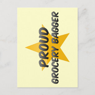 Proud Grocery Bagger Briefkaart