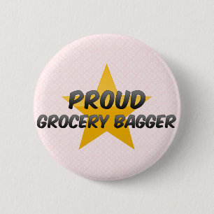 Proud Grocery Bagger Ronde Button 5,7 Cm