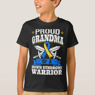 Proud grootmoeder van een downsyndroom, arrior dow t-shirt
