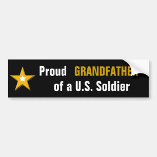 Proud grootvader van een Amerikaanse soldaat Bumpersticker