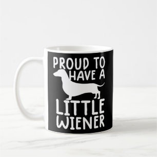 Proud heeft een kleine Wiener Funny Dachshund Dog Koffiemok