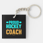 Proud Hockey Coach Sleutelhanger (Achterkant)