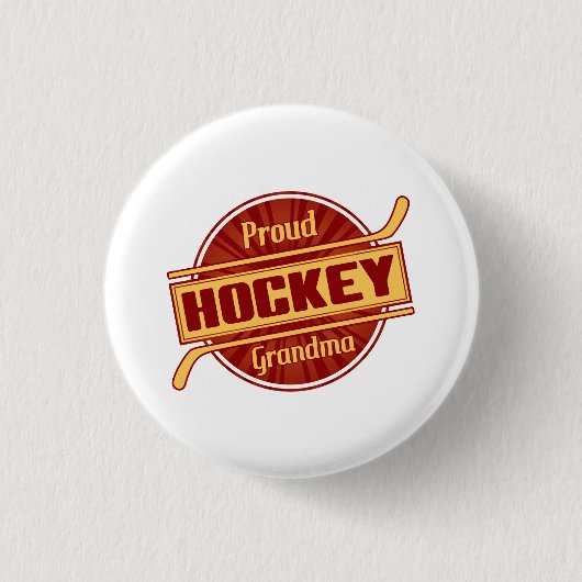 Proud Hockey Grandma Button (Voorkant)