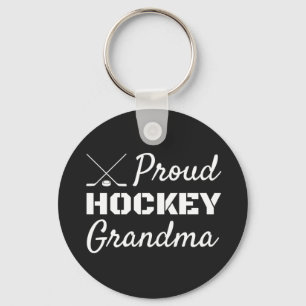 Proud Hockey Grandma sleutelhanger zwart