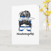 Proud Honduran Girl Honduras Flag Honduran Roots Kaart (Gele Bloem)