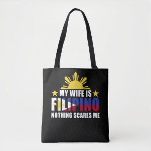 Proud Husband Boyvriend Filipino Wife Filippijnen Draagtas
