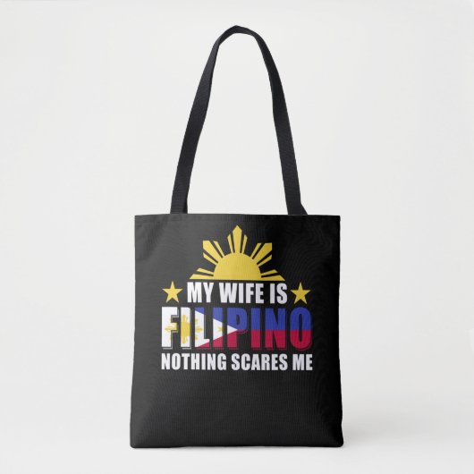 Proud Husband Boyvriend Filipino Wife Filippijnen Draagtas (Voorkant)