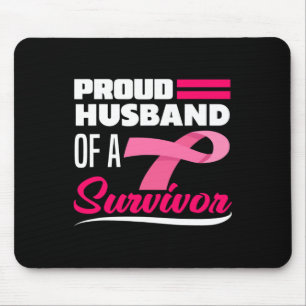 Proud Husband van een overlevende vrouw met borstk Muismat