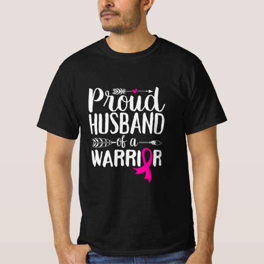 Proud Husband van een Warrior T-shirt (Voorkant)