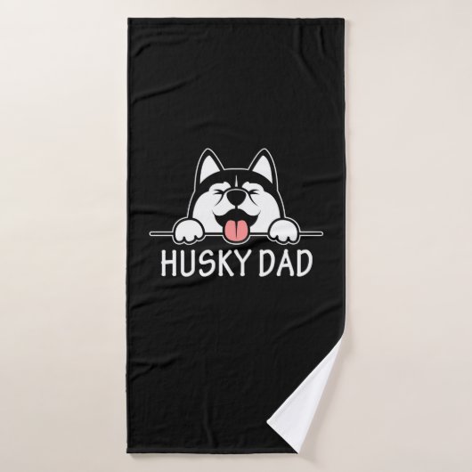 Proud Husky Dog Badhanddoek (Badhanddoek)