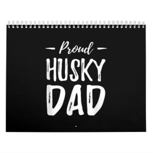 Proud Husky Dog Dad Funny Dog Lover Gift Idee Kalender