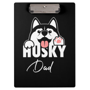Proud Husky Siberian Dad Klembord