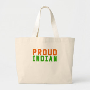 Proud Indian Grote Tote Bag