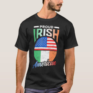 Proud Irish American Roots Ireland Family Usa A T-shirt