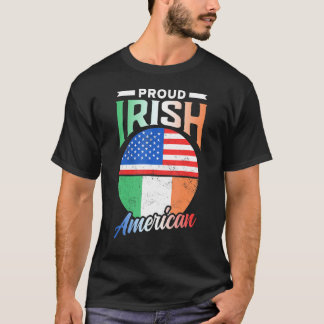 Proud Irish American Roots Ireland Family Usa A T-shirt
