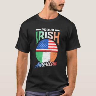Proud Irish American Roots Ireland Family Usa A T-shirt