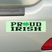 Proud Irish Bumpersticker (Op auto)