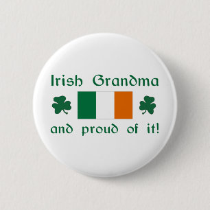 Proud Irish Grandma Ronde Button 5,7 Cm