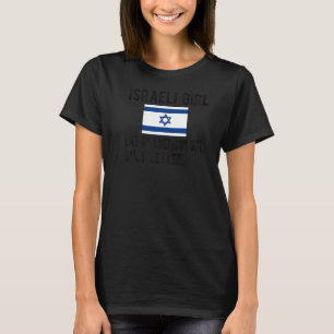 Proud Israëlisch meisje Israëlische vlag Israëlisc T-shirt