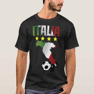 Proud Italia Italiaans team voor voetbalwedstrijde T-shirt
