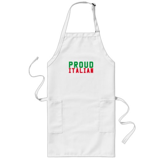 Proud Italiaans Lang Schort (Voorkant)