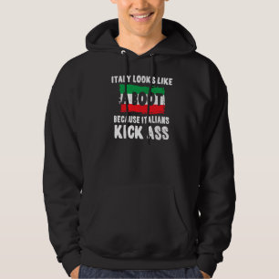 Proud Italiaans Pride Italië begint met Funny Ital Hoodie