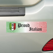 Proud Italiaanse Bumpersticker (Op auto)