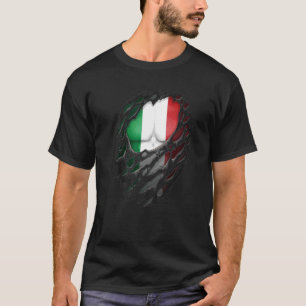 Proud Italiaanse rots Heritage Torn riep Italië Fl T-shirt