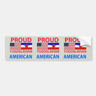 Proud Joegoslavische Amerikaans Bumpersticker