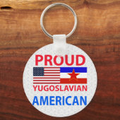 Proud Joegoslavische Amerikaans Sleutelhanger (Voorkant)