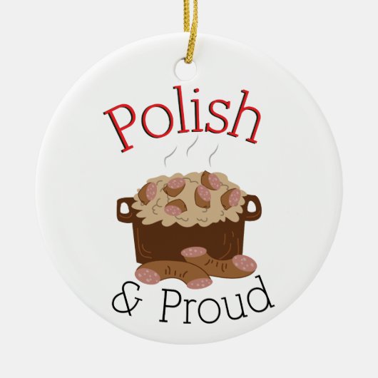 Proud Kielbasa Keramisch Ornament (Voorkant)