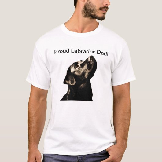 Proud Labrador papa! T-shirt (Voorkant)